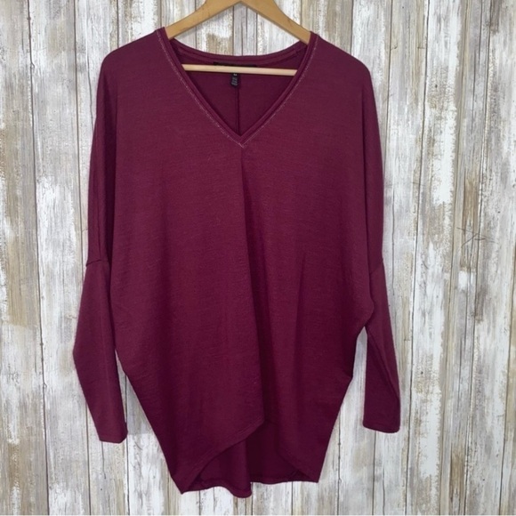 White House Black Market Sweaters - White House Black Market Purple Oversized Sweater